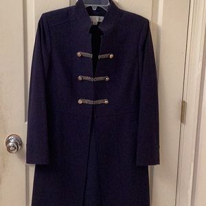 Tamari military topper in navy blue.